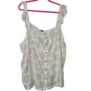 $6 If Bundled! New Torrid Floral Ruffle Strap Tank